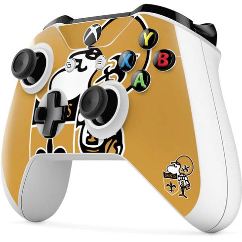 NFL New Orleans Saints Retro Logo Xbox One S All-Digital Edition Bundle Skin