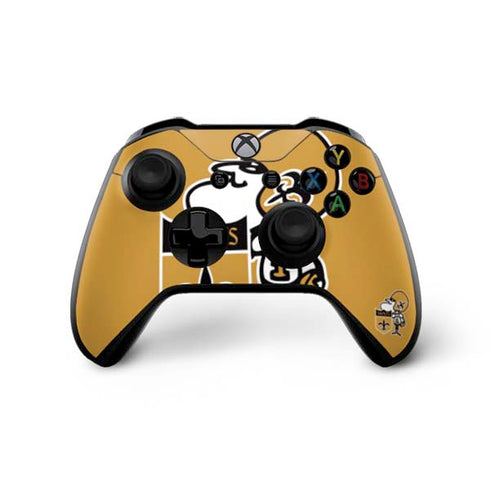 NFL New Orleans Saints Retro Logo Xbox One X Controller Skin