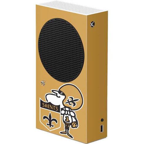 NFL New Orleans Saints Retro Logo Xbox Series S Console Skin