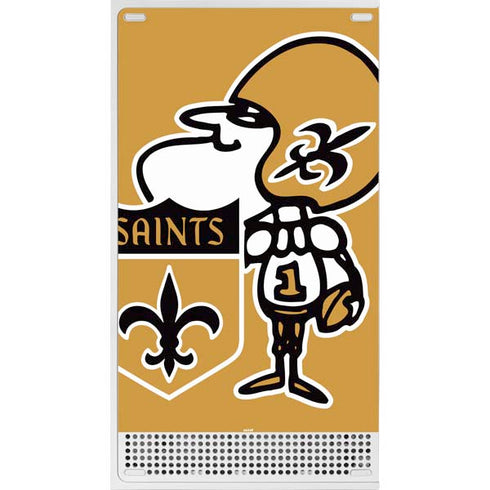 NFL New Orleans Saints Retro Logo Xbox Series S Console Skin