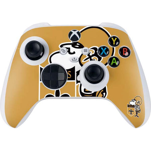 NFL New Orleans Saints Retro Logo Xbox Series S Controller Skin
