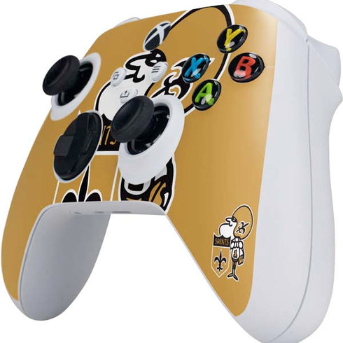NFL New Orleans Saints Retro Logo Xbox Series S Controller Skin
