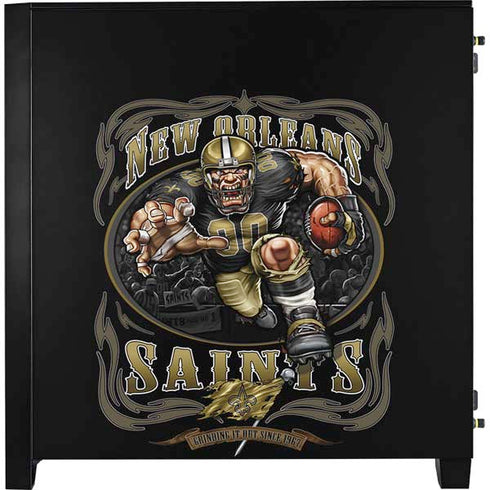 Liquid Blue NFL New Orleans Saints Running Back Corsair 4000D Tempered Glass Mid-Tower ATX Case Skin