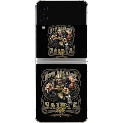 Liquid Blue NFL New Orleans Saints Running Back Galaxy Z Flip3 5G Skin