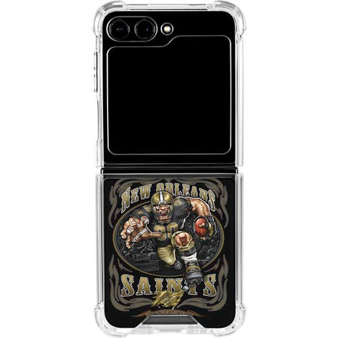 Liquid Blue NFL New Orleans Saints Running Back Galaxy Z Flip5 5G Clear Case