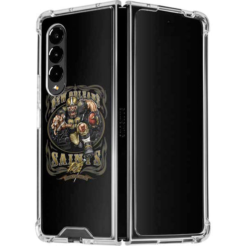 Liquid Blue NFL New Orleans Saints Running Back Galaxy Z Fold4 5G Clear Case