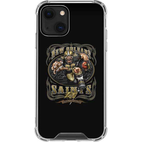 Liquid Blue NFL New Orleans Saints Running Back iPhone 14 Plus Clear Case