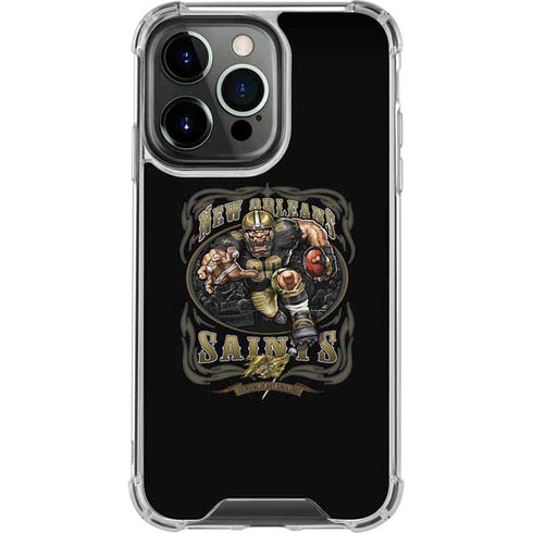 Liquid Blue NFL New Orleans Saints Running Back iPhone 14 Pro Clear Case