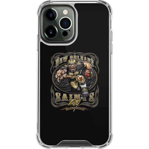 Liquid Blue NFL New Orleans Saints Running Back iPhone 14 Pro Max Clear Case
