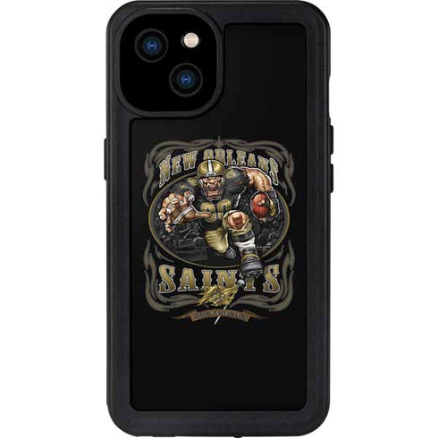 Liquid Blue NFL New Orleans Saints Running Back iPhone 15 Plus Waterproof Case