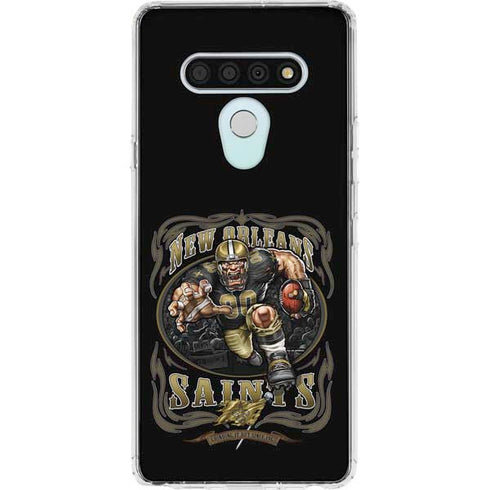 Liquid Blue NFL New Orleans Saints Running Back LG Stylo 6 Clear Case