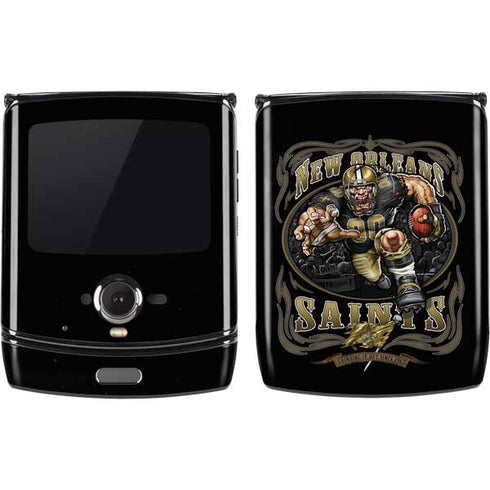 Liquid Blue NFL New Orleans Saints Running Back Motorola RAZR Skin