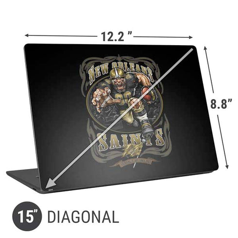 Liquid Blue NFL New Orleans Saints Running Back Universal Laptop 15in (12.2 x 8.8in) Skin