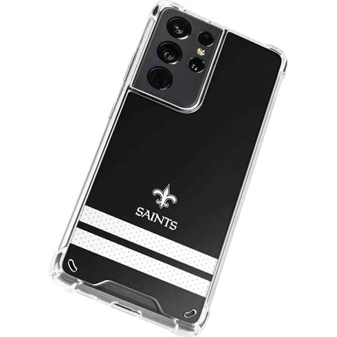 NFL New Orleans Saints Shutout Galaxy S21 Ultra 5G Clear Case