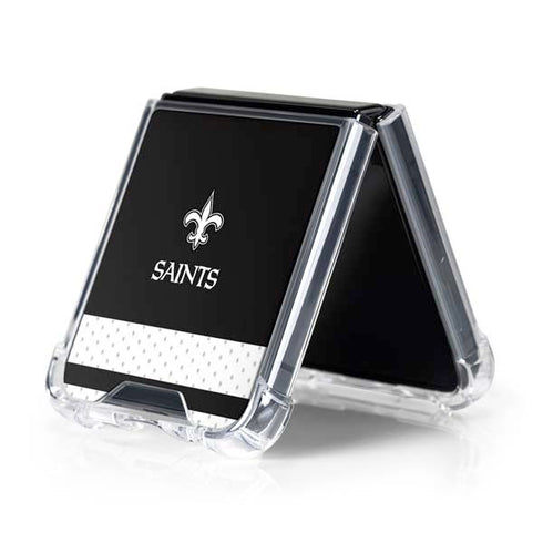 NFL New Orleans Saints Shutout Galaxy Z Flip5 5G Clear Case