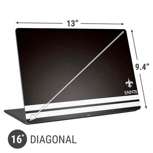 NFL New Orleans Saints Shutout Universal Laptop 16in (13 x 9.4in) Skin