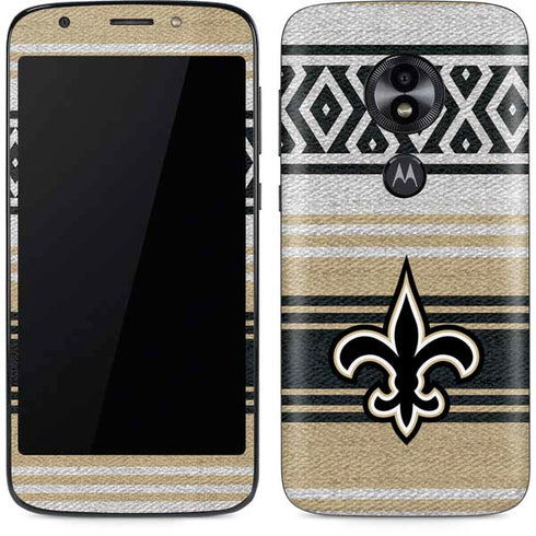 NFL New Orleans Saints Trailblazer Moto E5 Play Skin