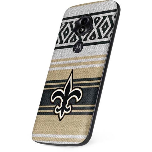 NFL New Orleans Saints Trailblazer Moto E5 Play Skin