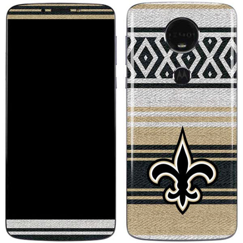NFL New Orleans Saints Trailblazer Moto E5 Plus Skin
