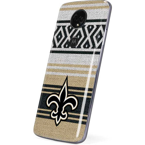 NFL New Orleans Saints Trailblazer Moto E5 Plus Skin
