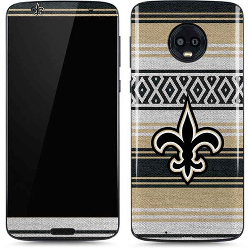 NFL New Orleans Saints Trailblazer Moto G6 Skin