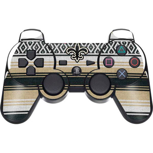 NFL New Orleans Saints Trailblazer PS3 Dual Shock wireless controller Skin