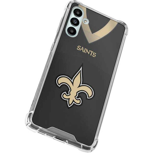 NFL New Orleans Saints Team Jersey Galaxy A13 5G Clear Case