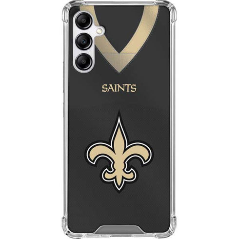 NFL New Orleans Saints Team Jersey Galaxy A14 5G Clear Case