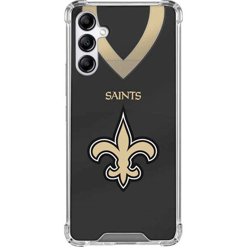 NFL New Orleans Saints Team Jersey Galaxy A15 5G Clear Case