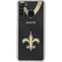NFL New Orleans Saints Team Jersey Galaxy A21 Clear Case