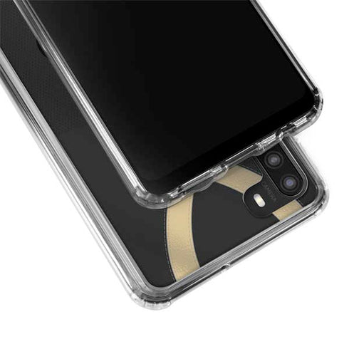 NFL New Orleans Saints Team Jersey Galaxy A21 Clear Case