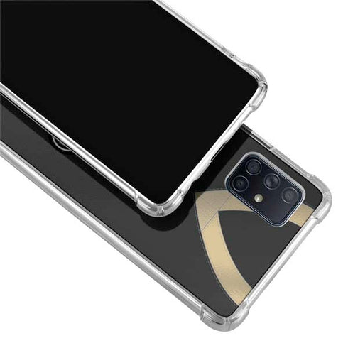 NFL New Orleans Saints Team Jersey Galaxy A51 5G Clear Case