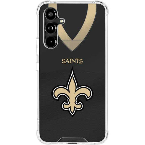 NFL New Orleans Saints Team Jersey Galaxy A54 5G Clear Case