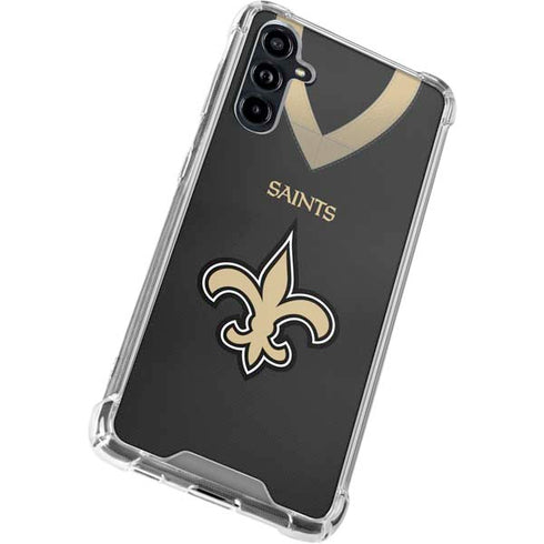NFL New Orleans Saints Team Jersey Galaxy A54 5G Clear Case