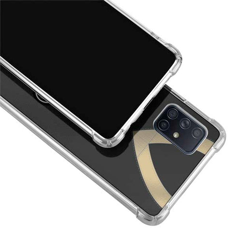 NFL New Orleans Saints Team Jersey Galaxy A71 5G Clear Case