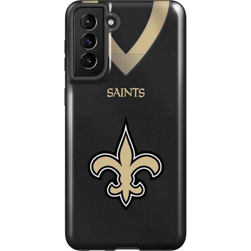 NFL New Orleans Saints Team Jersey Galaxy S21 Plus 5G Pro Case