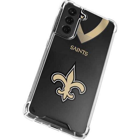 NFL New Orleans Saints Team Jersey Galaxy S22 Clear Case
