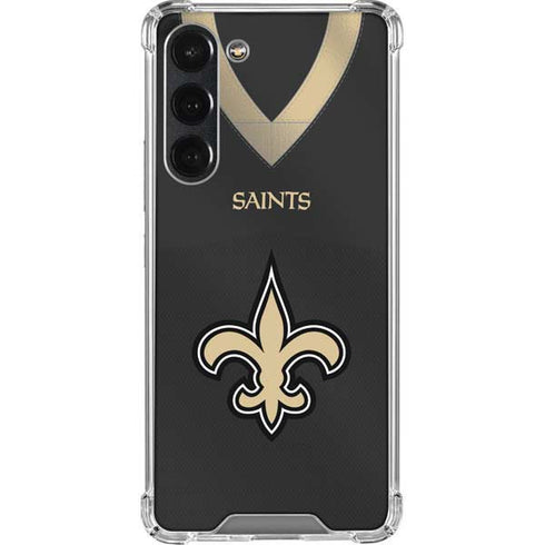 NFL New Orleans Saints Team Jersey Galaxy S23 Plus Clear Case