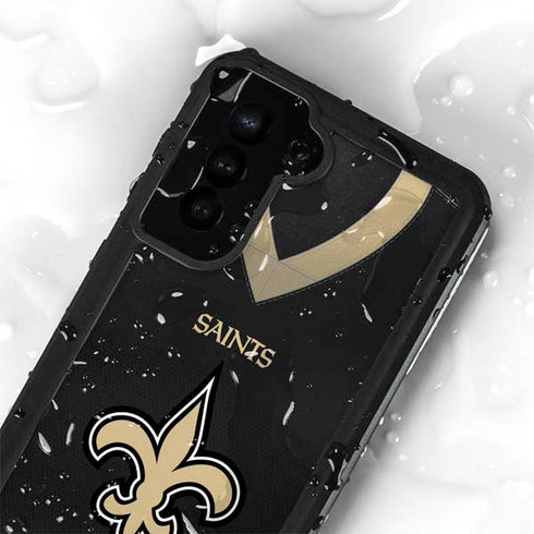 NFL New Orleans Saints Team Jersey Galaxy S23 Plus Waterproof Case