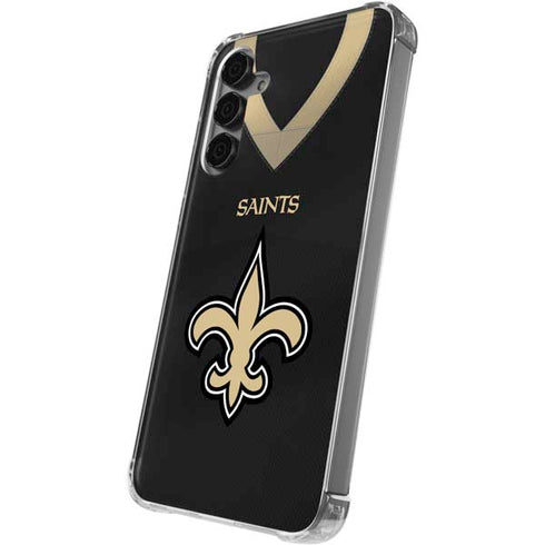 NFL New Orleans Saints Team Jersey Galaxy S24 Plus Clear Case