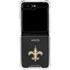 NFL New Orleans Saints Team Jersey Galaxy Z Flip5 5G Clear Case