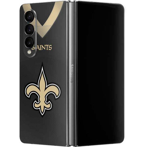 NFL New Orleans Saints Team Jersey Galaxy Z Fold4 5G Skin