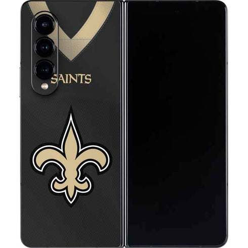 NFL New Orleans Saints Team Jersey Galaxy Z Fold4 5G Skin