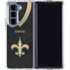 NFL New Orleans Saints Team Jersey Galaxy Z Fold5 5G Clear Case