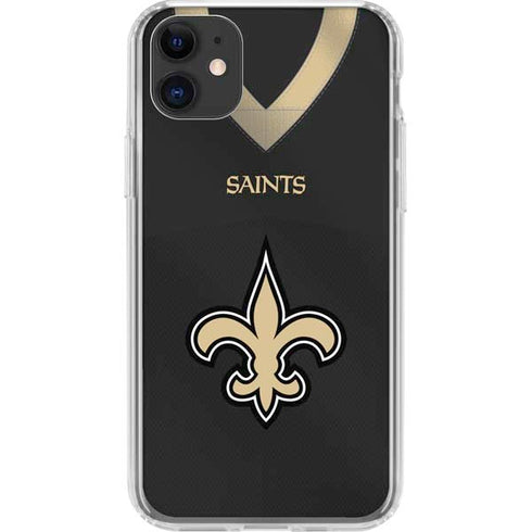 NFL New Orleans Saints Team Jersey iPhone 11 Clear Case