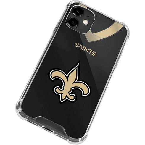 NFL New Orleans Saints Team Jersey iPhone 12 Mini Clear Case