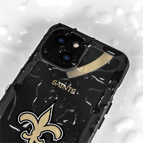 NFL New Orleans Saints Team Jersey iPhone 13 Mini Waterproof Case