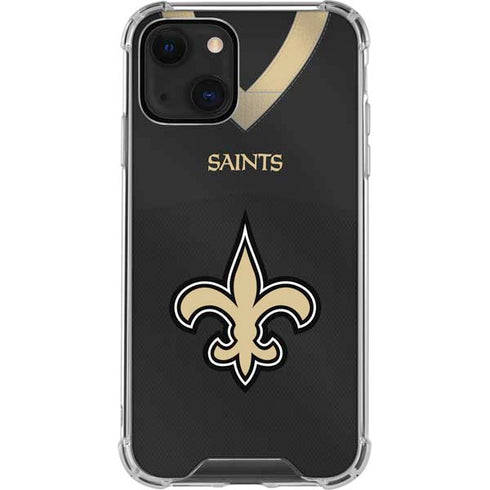 NFL New Orleans Saints Team Jersey iPhone 14 Plus Clear Case