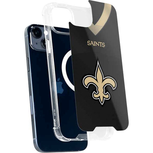 NFL New Orleans Saints Team Jersey iPhone 15 Plus MagSafe Case