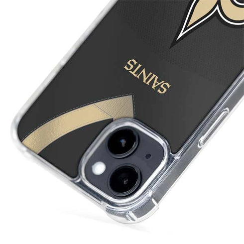 NFL New Orleans Saints Team Jersey iPhone 15 Plus MagSafe Case